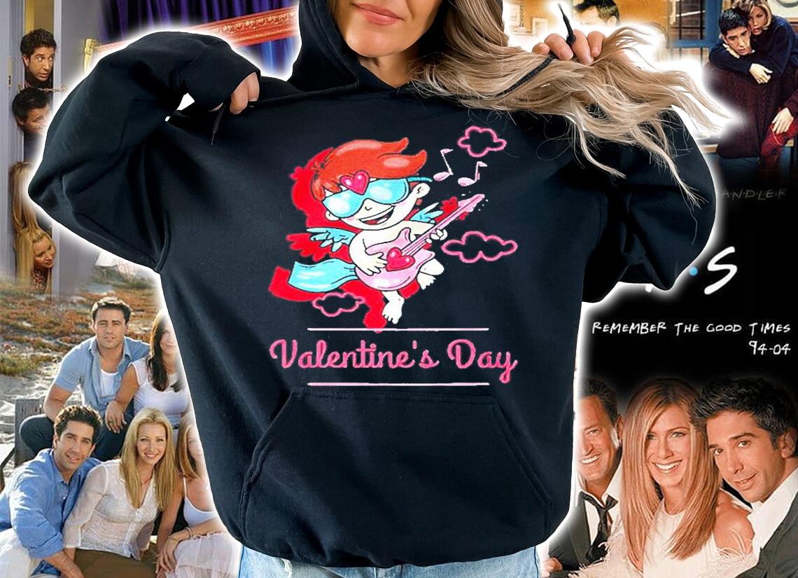 Guitar Cupid Valentines Day T-Shirt t-shirt hoodie