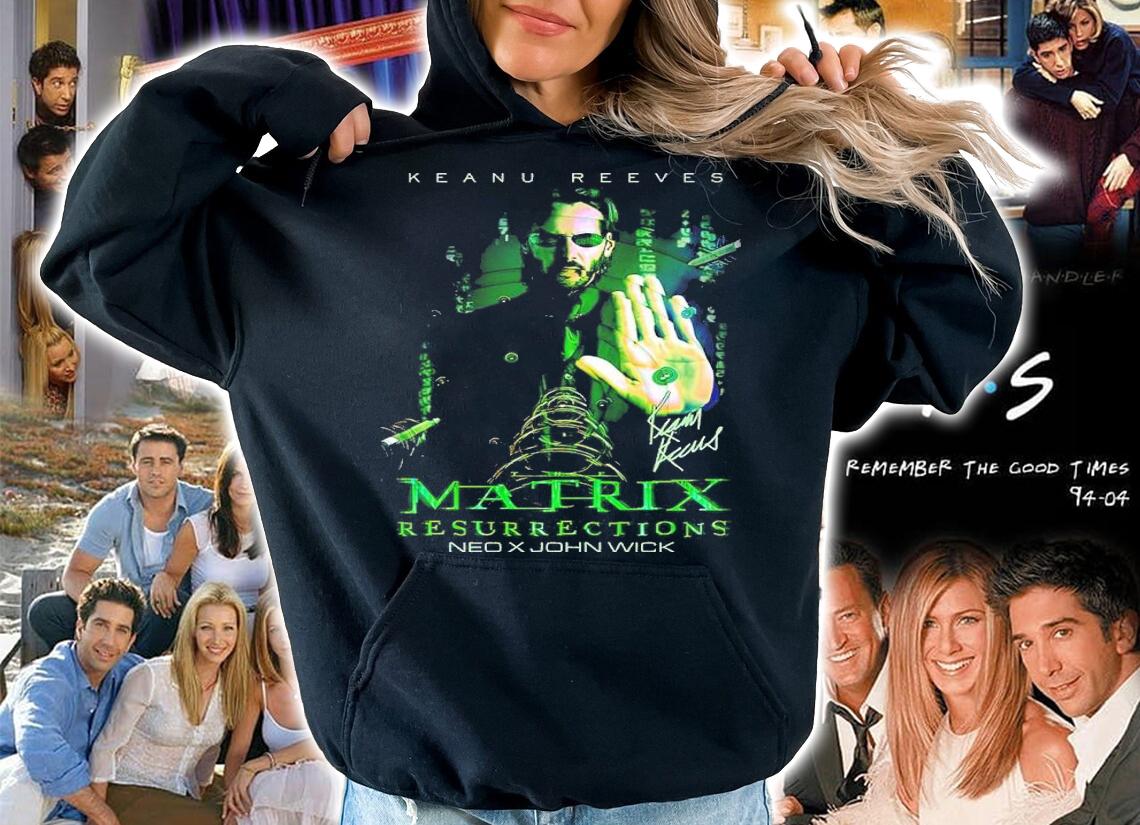 Keanu Reeves Matrix Resurrections Neo X John Wick Shirt t-shirt