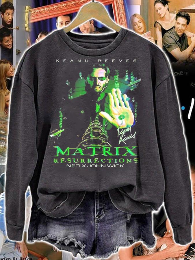 Keanu Reeves Matrix Resurrections Neo X John Wick Shirt t-shirt