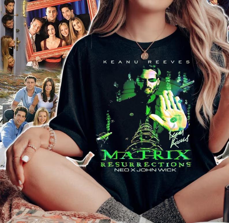 Keanu Reeves Matrix Resurrections Neo X John Wick Shirt t-shirt