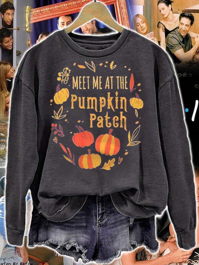 Meet Me At The Pumpkin Patch Halloween Premium Shirt t-shirt sweatshirt