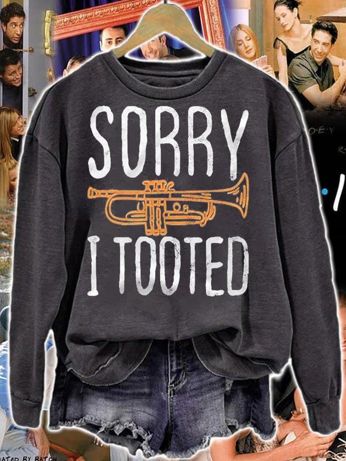 Sorry I Tooted Trumpet Music Marching Band Nerd Gift Shirt t-shirt sweatshirt