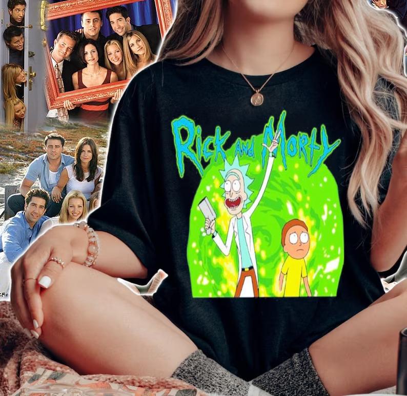 Vector Design Rick And Morty Shirt t-shirt