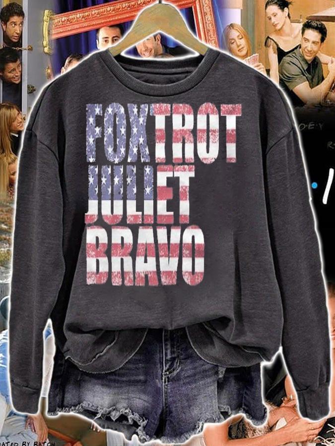 FJB Foxtrot Juliet Bravo USA Anti Biden USA Flag T-Shirt t-shirt sweatshirt