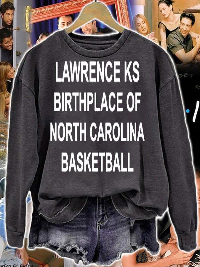 Lawrence Ks Birthplace Of North Carolina Basketball T-Shirt t-shirt