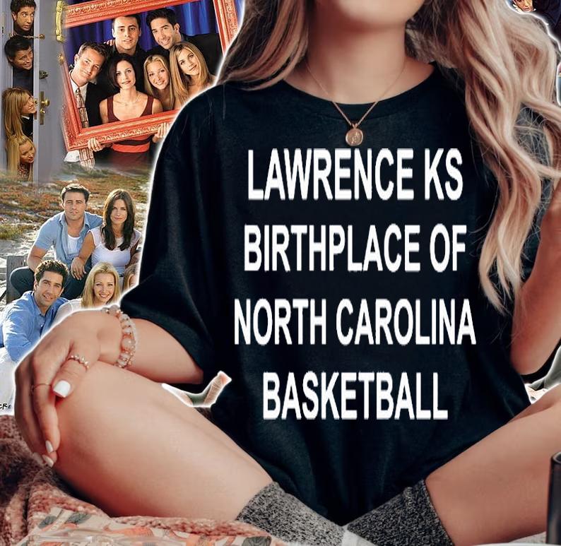 Lawrence Ks Birthplace Of North Carolina Basketball T-Shirt t-shirt