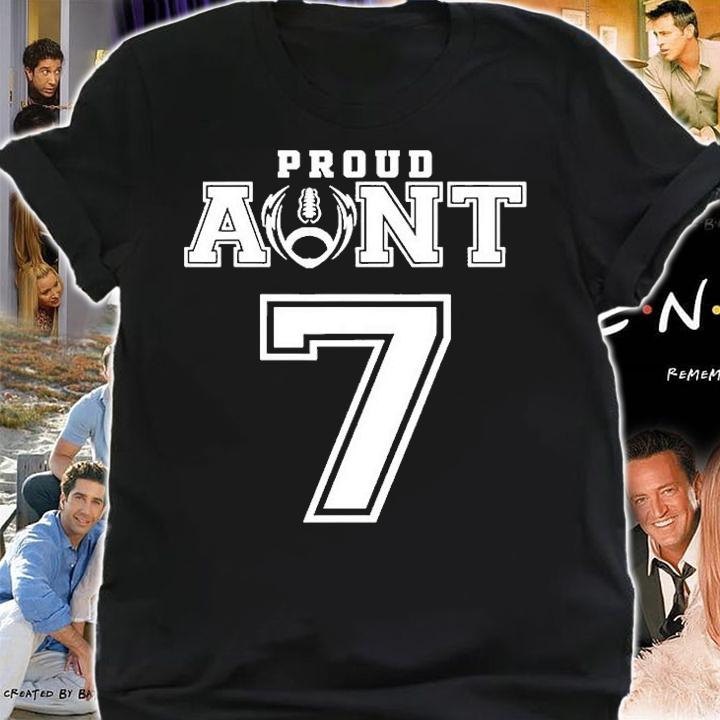Proud Football Aunt Number 7 T-Shirt t-shirt shirt