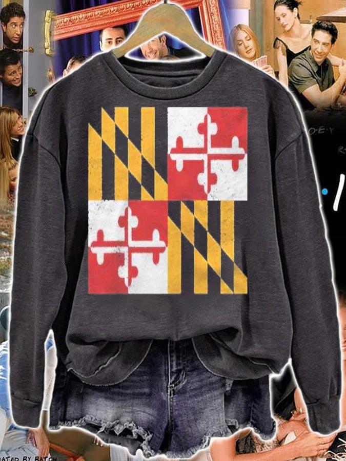 State Of Maryland Distressed Flag Gift Raglan Baseball Shirt t-shirt sweatshirt