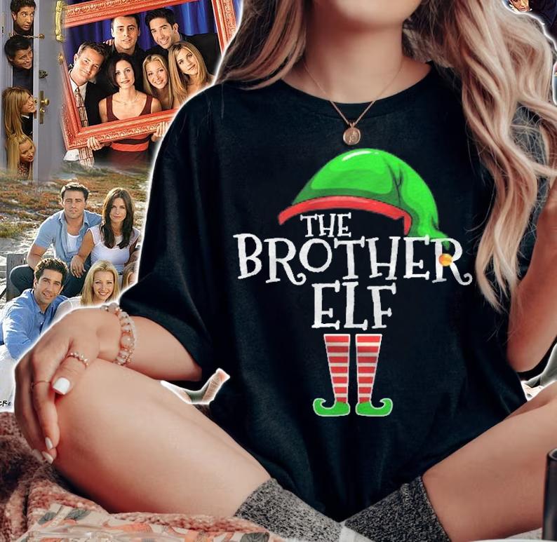 The Brother Elf Family Matching Group Christmas Gift Holiday Pullover Shirt t-shirt