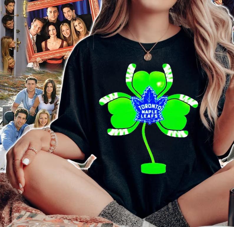 Toronto Maple Leafs Shamrock Hockey Tree St Patricks Day T-Shirt t-shirt woman shirt