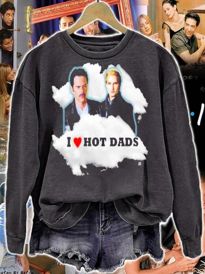 I Love Hot Dads Charlie Swan Carlisle Cullen Shirt t-shirt sweatshirt