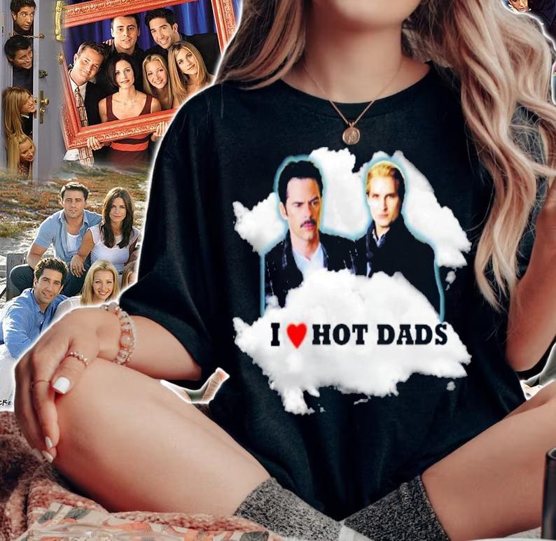 I Love Hot Dads Charlie Swan Carlisle Cullen Shirt t-shirt woman shirt