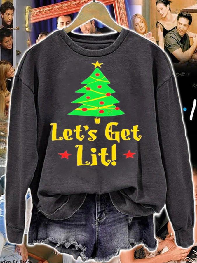 Let's Get Lit Christmas Shirt t-shirt