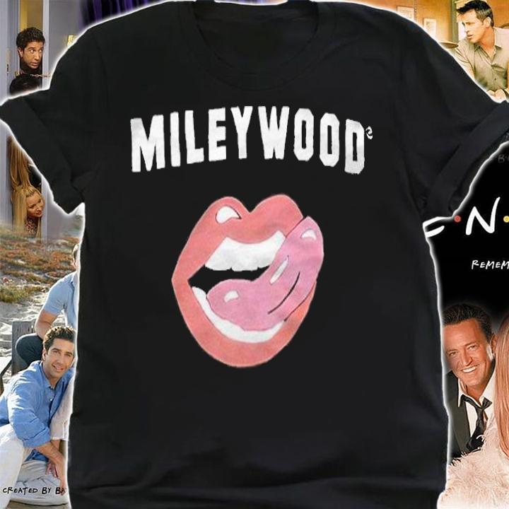 Mileywood mouth licking lips T-shirt t-shirt shirt