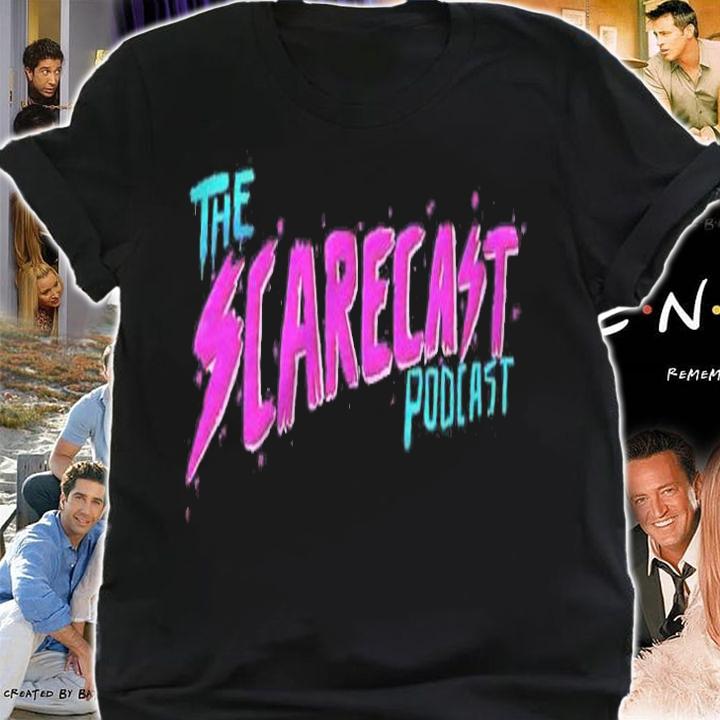 The Scarecast 80S Horror Vibes Words Shirt t-shirt shirt