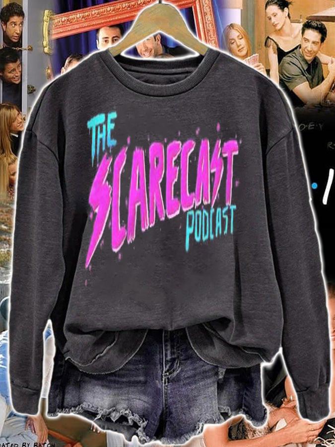 The Scarecast 80S Horror Vibes Words Shirt t-shirt sweatshirt