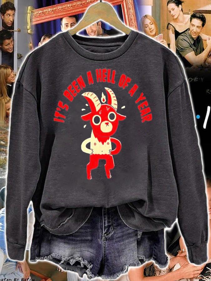 Dinomike Its Been A Hell Of A Year T-Shirt sweatshirt