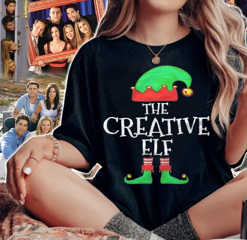 Funny Elf Family Christmas Creative Elf Sweater Men Women T-shirt