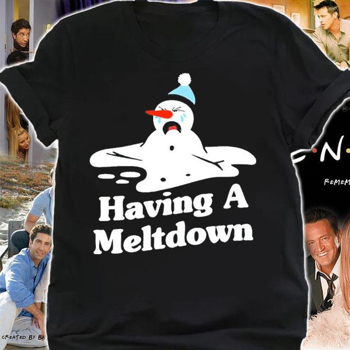 Having A Meltdown Snowman Shirt shirt