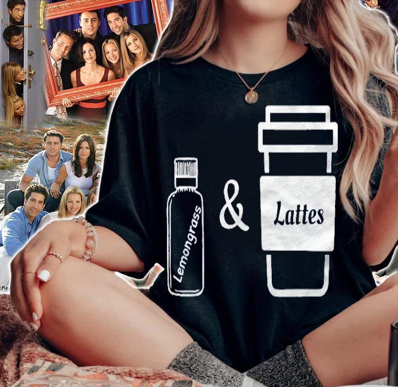 Lemongrass Essential Oil Aromatherapy Latte Coffee Shirt woman shirt