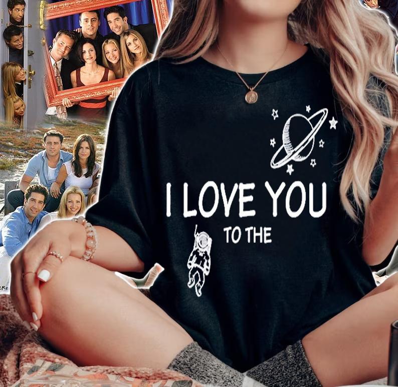 Love You To The Moon & Back Matching Couple T-Shirt