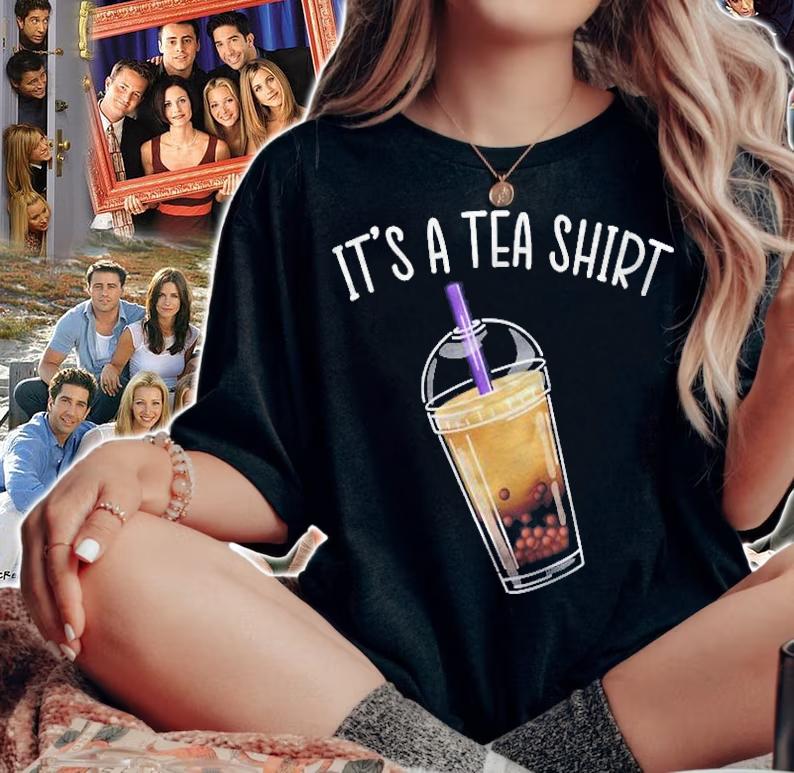 Mens Its A Tea Shirt Boba Tea Lover Cute Bubble Tea Shirt woman shirt