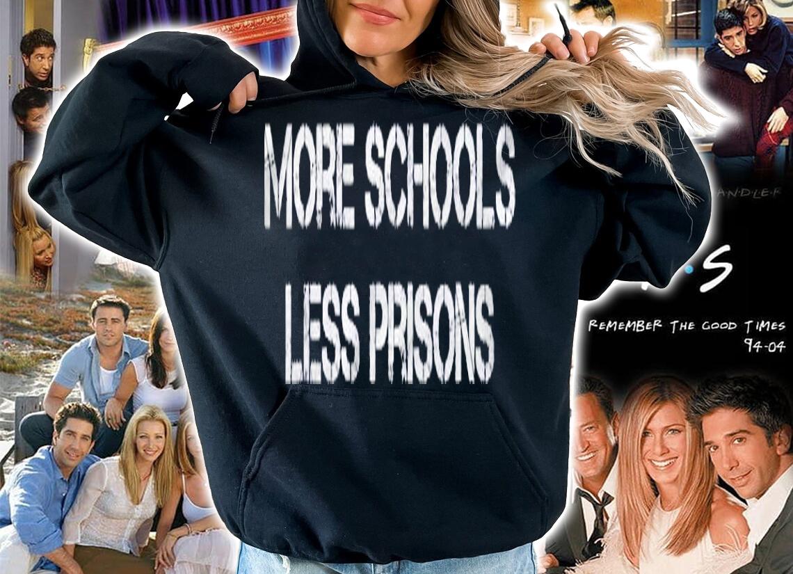 More Schools Less Prisons Inmate Gifts Prisoner Outfit Shirt