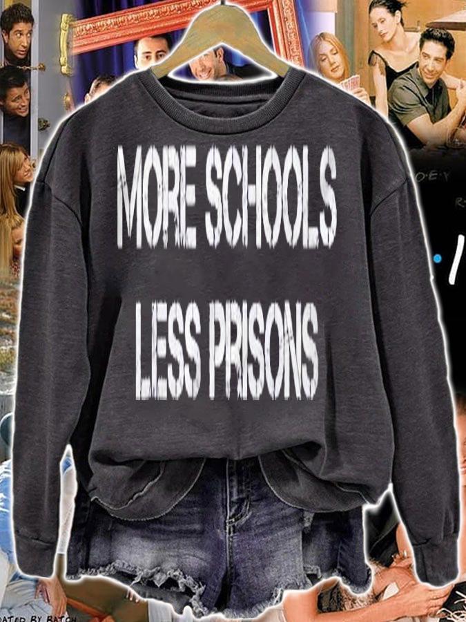 More Schools Less Prisons Inmate Gifts Prisoner Outfit Shirt