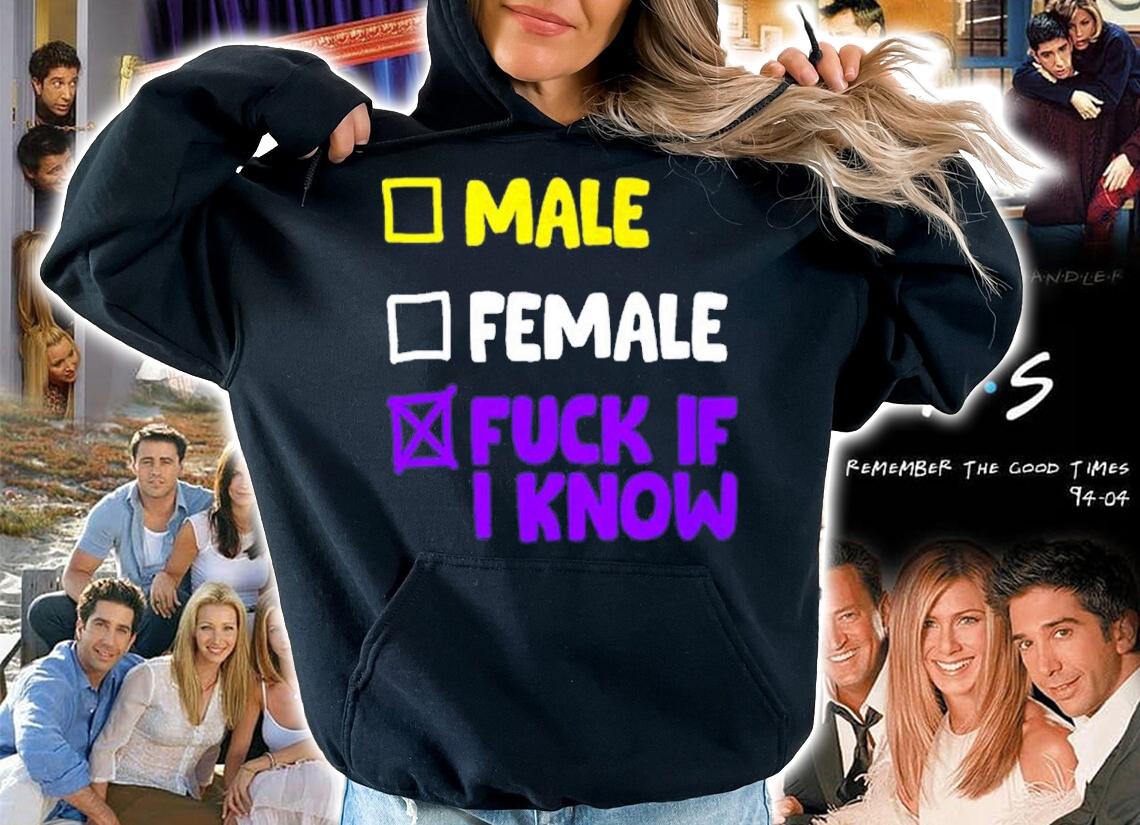 Nonbinary Pride LGBTQ Male Female Fuck If I Know Shirt