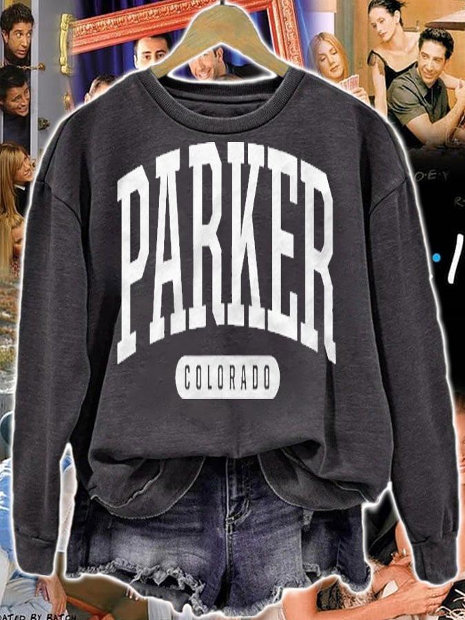 Parker Colorado Vacation College Style Sports Co Shirt sweatshirt