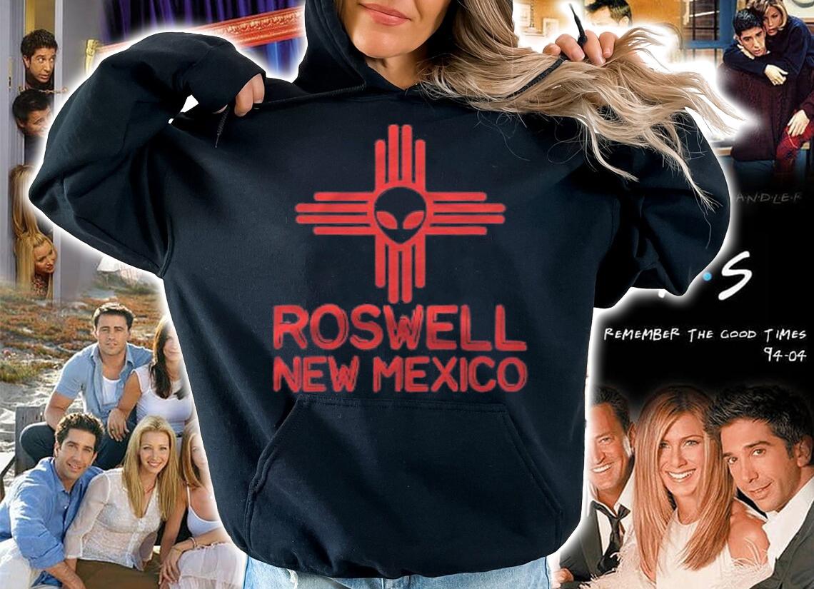Roswell New Mexico Souvenir Zia Symbol Alien Head Shirt hoodie