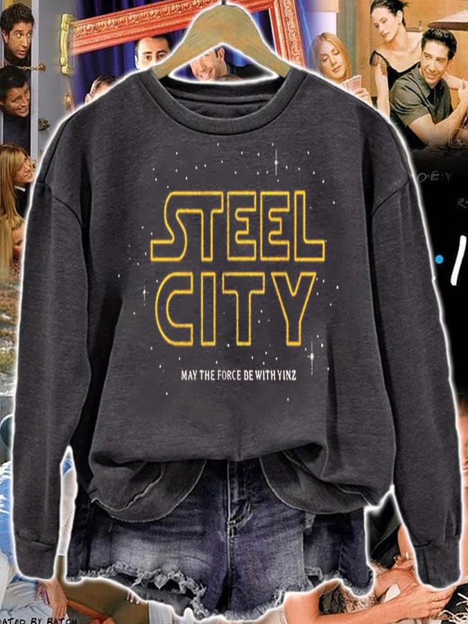 Steel City may the force be with Yinz shirt sweatshirt