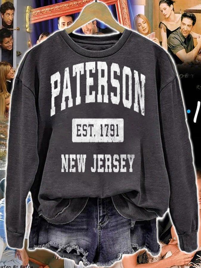 Paterson New Jersey Nj Vintage Established Sports Design Shirt sweatshirt