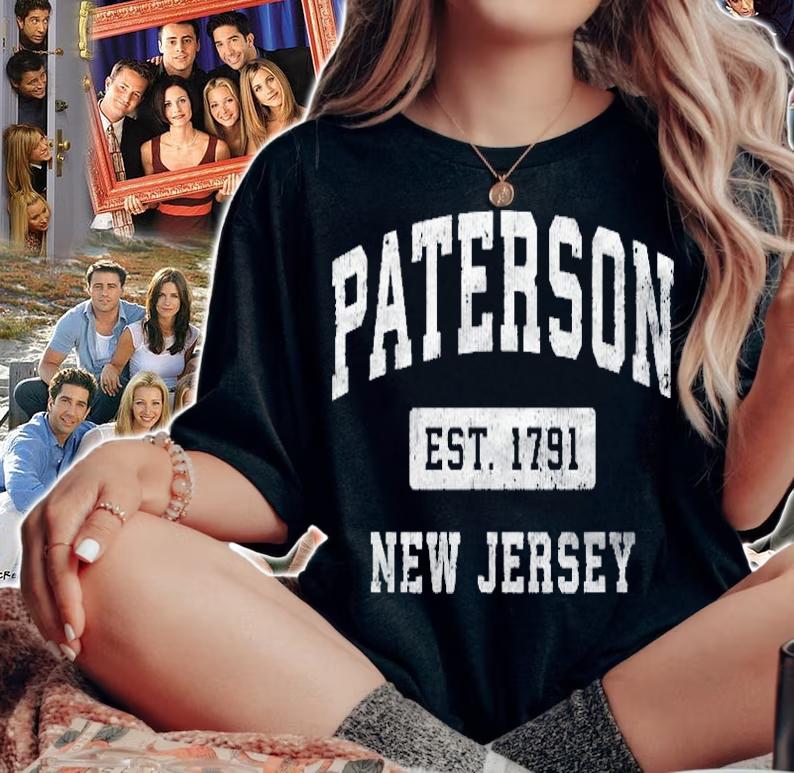 Paterson New Jersey Nj Vintage Established Sports Design Shirt woman shirt