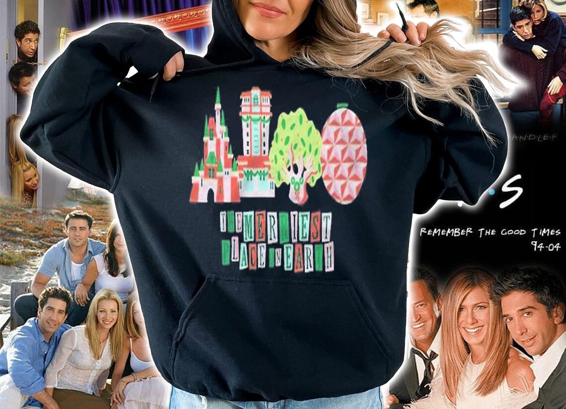The Merriest Place On Earth Four Park Christmas T-shirt hoodie