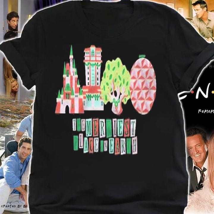 The Merriest Place On Earth Four Park Christmas T-shirt shirt