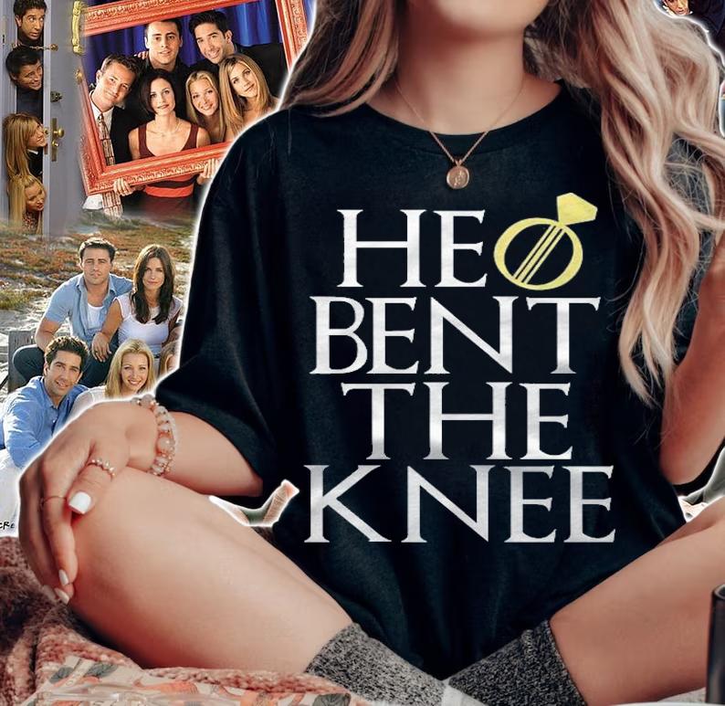 He Bent The Knee Bride Engagement Wedding Men Women Gift Premium Shirt woman shirt
