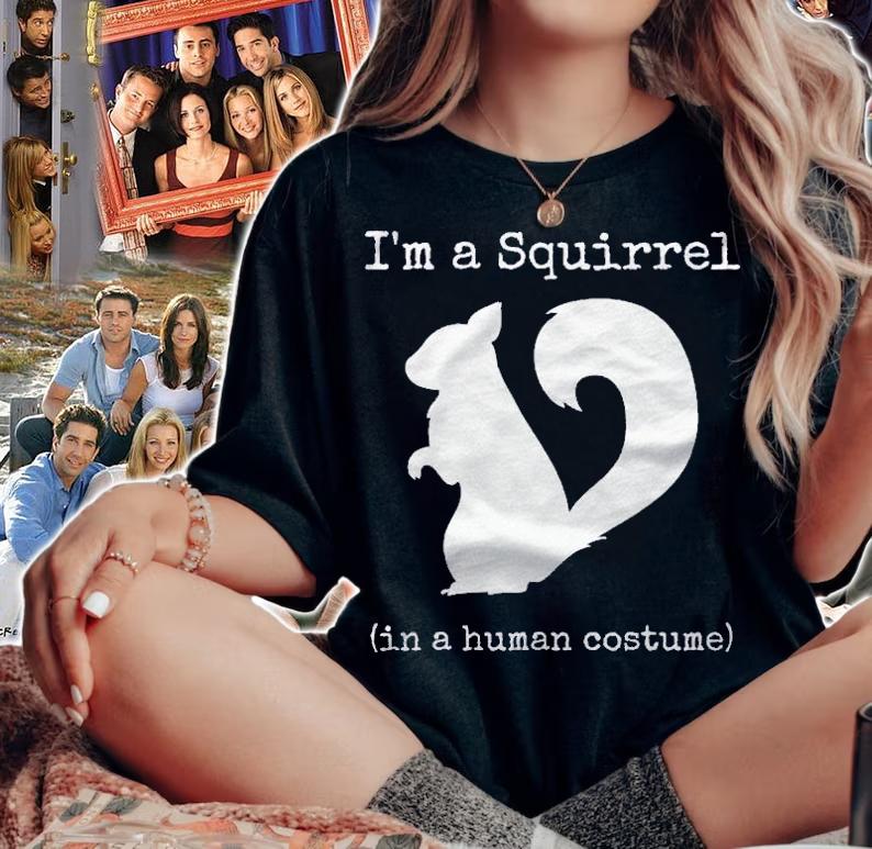 Im A Squirrel In A Human Costume Funny Novelty Halloween Shirt woman shirt