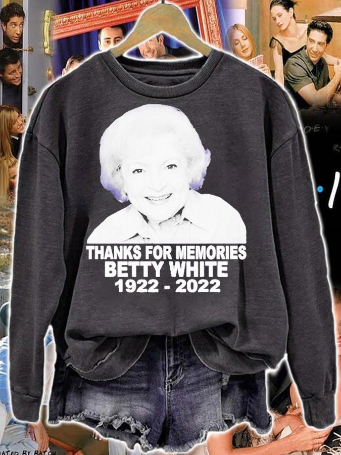 Rip Betty White Thank You For Memories 1922 2022 Ver2 T-Shirt sweatshirt