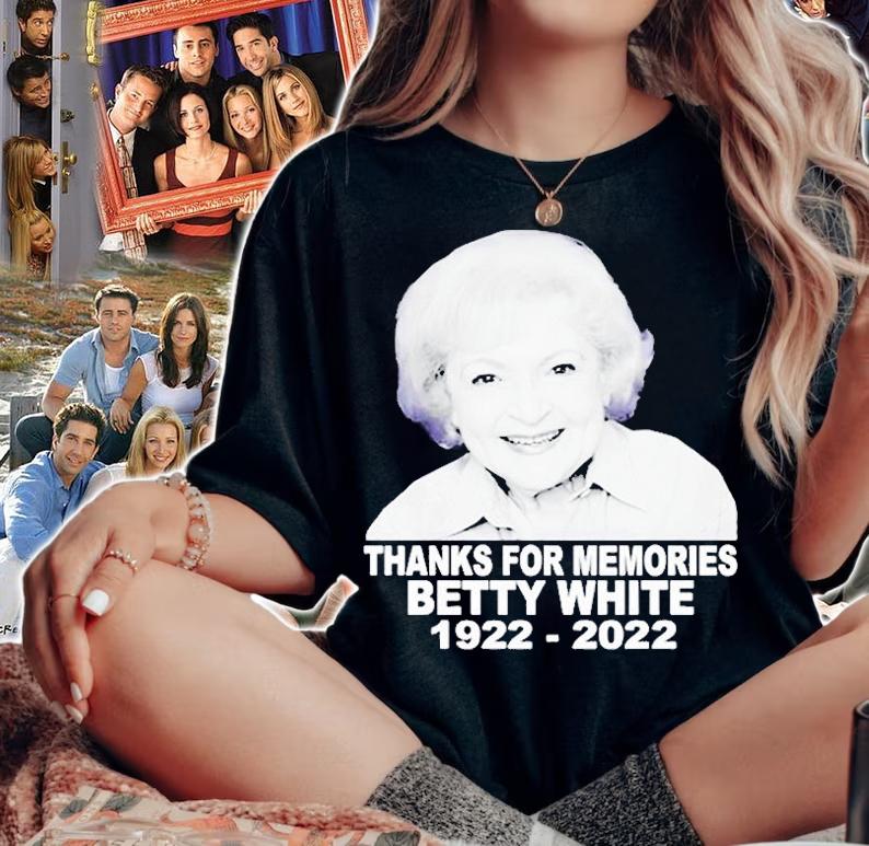 Rip Betty White Thank You For Memories 1922 2022 Ver2 T-Shirt woman shirt