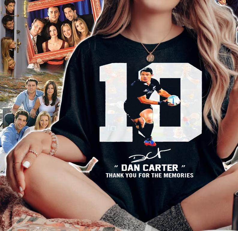 Dan Carter Thank You For The Memories Signature T-Shirt woman shirt