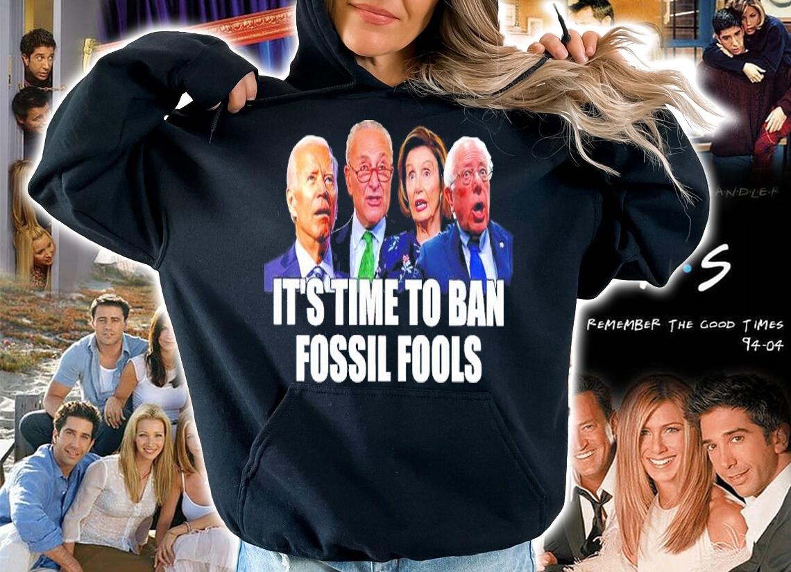 Joe Biden Bernie Sanders Bennett Kamala Harris It's Time To Ban Fossil Fools Shirt