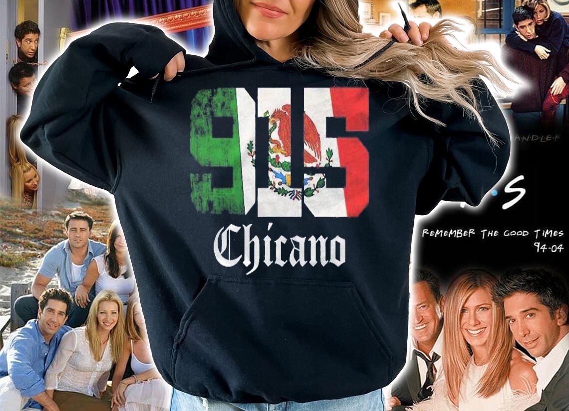 Mexican Flag Chicano Apparel Texas 915 Area Code Shirt