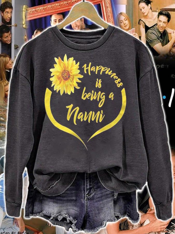 Nanni Gift Happiness Is Being A Nanni Shirt sweatshirt