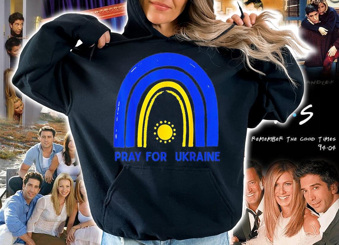 Ukraine Peace Prayer Pro Love Stand Strong Rainbow Love Ukraine T-Shirt hoodie