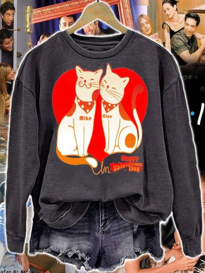 Valentine's Days Special Design Love Red Cat T-Shirt