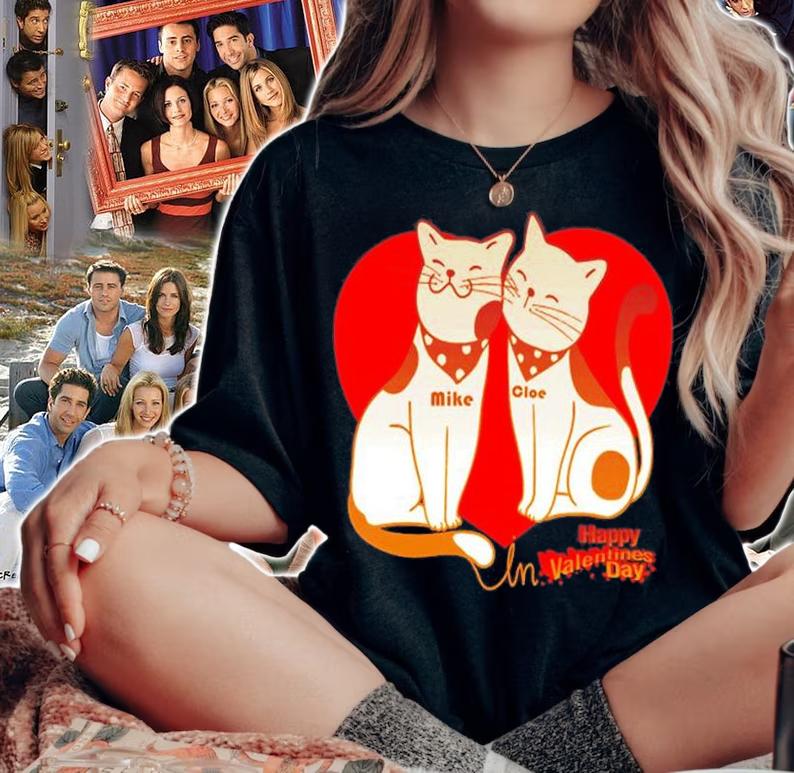 Valentine's Days Special Design Love Red Cat T-Shirt