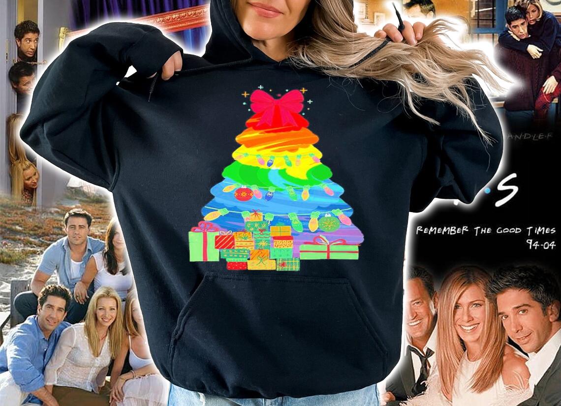Christmas Tree Colorful Gift Shirt hoodie