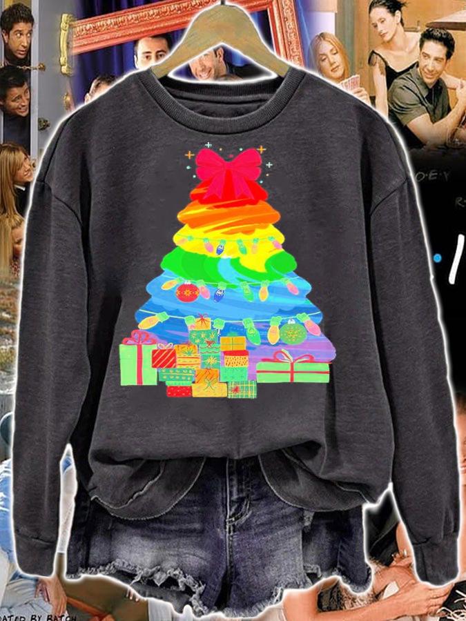 Christmas Tree Colorful Gift Shirt sweatshirt