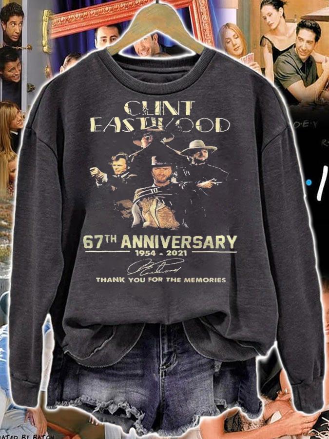 Clint Eastwood 67th Anniversary 1954-2021 Signature Thank You For The Memories Shirt sweatshirt